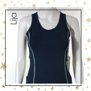NEW Lija Navy Green Compression Mesh Tank Top XS